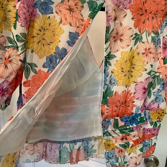 Adelyn Rae Floral Wrap Top - Multicolor - Picture 5 of 7